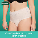 Depend Fresh Protection Adult Incontinence Underwear for Women (Formerly Depend Fit-Flex), Disposable, Maximum, Extra-Large, Blush, 26 Count, Packaging May Vary