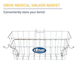 Drive Medical 10200B Walker Basket with Plastic Cup Holder, White