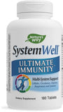 Nature's Way Systemwell Ultimate Immunity Multi-System Support* with Vitamins C, A, & D, Zinc, and Selenium, 180 Tablets