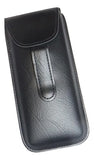 Semi Hard Pocket Clip Eyeglass case Regular Size (Black)