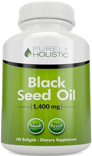 Black Seed Oil 1400mg - 180 Softgels, 3 Month Supply - Cold Pressed Nigella Sativa - Rich in Omega 6, 9 & TQ, Black Cumin Seed Oil, Antioxidant for Immune Support, Joints and Digestion, Non-GMO