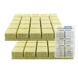 2" Rockwool Starter Plugs, 2 Sheets of 25 Plugs (50 Plugs Total) + Twin Canaries Chart