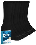 Doctor's Select Mens Diabetic Socks - 4 Pairs | Black | Neuropathy Socks for Men | Diabetes Socks | Black Diabetic Socks for Men 9-12 | Diabetic Crew Socks for Men