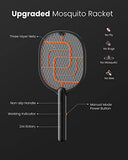 GAIATOP Electric Fly Swatter, 3200V Battery Powered Handheld Fly Zapper, 3-Layer Protection Grid Bug Zapper Racket for Home Bedroom Kitchen Office Backyard Patio Indoor Outdoor