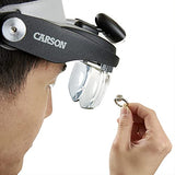 Carson Pro Series MagniVisor Deluxe Head-Worn LED Lighted Magnifier with 4 Different Lenses (1.5x, 2x, 2.5x, 3x) (CP-60)