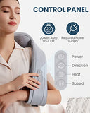 Nekteck Shiatsu Neck and Shoulder Massager with Adjustable Heat and Straps, Electric Deep Tissue 3D Kneading Massage Pillow for Neck, Back, Leg, Foot Body