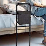jianlian Bed Rail - Bed Rails for Elderly Adults Safety- Adjustable Adult Assist Rail Handle with Storage Pocket, Medical Bed Rail Fits King, Queen, Full, Twin Bed, Support Up to 300lbs,Black