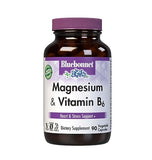 BlueBonnet Magnesium Plus B-6 Vegetarian Capsules, 90 Count