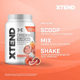 XTEND Original BCAA Powder Italian Blood Orange - Sugar Free Post Workout Muscle Recovery Drink with Amino Acids - 7g BCAAs for Men & Women - 90 Servings