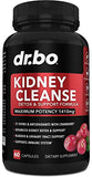 Kidney Cleanse Detox Support Supplement - Natural Cranberry, Juniper Berries, Buchu & Uva Ursi Extract to Support Kidneys, Bladder & Urinary Tract Health Supplements - Herbal Renal Blend Formula Pills