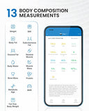RENPHO Scale for Body Weight and Fat Percentage, No Battery Replacement Solar Power Digital Bathroom Smart Scale Bluetooth Body Fat Scale, Body Composition Monitor with App 400lbs-Elis
