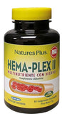 NaturesPlus Hema-Plex Iron - 60 Mixed Berry Chewables - 85 mg Elemental Iron - Total Blood Health - with Vitamin C & Bioflavonoids - Non-GMO, Vegan & Gluten Free - 20 Servings