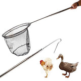 Animal Catch Net Pole Tool Chicken Catcher Leg Hook Tool Kit Animal Control Catch Pole Cat Bird Poultry and Small Animals Catching Net