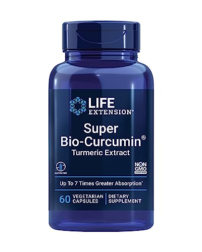 Life Extension Super Bio-Curcumin Turmeric Extract – Highly-Absorbable Curcumin for Whole-Body Health Support – Gluten-Free, Non-GMO, Vegetarian – 60 Vegetarian Capsules