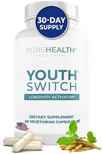 Youth Switch Formula - Anti Aging Supplement, PureHealth Research, x3