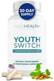 Youth Switch Formula - Anti Aging Supplement, PureHealth Research, x3