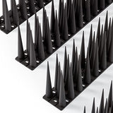 OFFO Bird Spikes Pigeon Outdoor Deterrent Spikes for Cat Keep Birds Raccoon Woodpecker Away Covers 8 Feet(244cm), Grey Brown