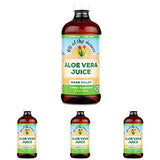 Lily of the Desert Aloe Vera Juice Drink, Inner Fillet, Vegan Dietary & Immune Support, Gluten Free Liquid Digestive Aid, No Water Added, 16 Fl Oz  (Pack of 4)