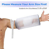 PICC Line Shower Cover, PICC Line Covers for Upper Arm, Reusable IV&PICC Line Sleeve Protector for Shower Adult, Waterproof Cast Covers for Arm Elbow Chemotherapy Home Infusion Bandage Dressing Wound