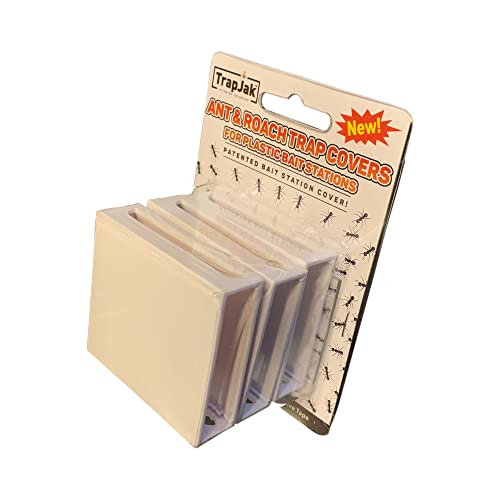 TrapJak Ant & Roach Bait Station Covers - 3 Pack - Compatible with RAID, Hotshot & Combat Plastic Ant Traps