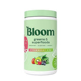 Bloom Nutrition Super Greens Powder Smoothie & Juice Mix - Probiotics for Digestive Health & Bloating Relief for Women, Digestive Enzymes with Spirulina & Chlorella for Gut Health (Strawberry Kiwi)