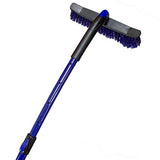 Snow Ninja Storm Extendable Up To 55 inches Curved Snow Brush with Extra Wide Brush Head Foam Grip and Ice Scraper