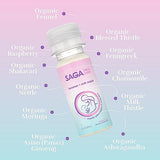 SAGA Lactation Support Shots to Increase Breast Milk Supply - Lactation Drink to Boost Breast Milk Production and Enhance Milk Flow - Breastfeeding Supplements with Organic Fenugreek, Fennel - 6pack