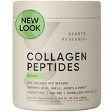 Sports Research Collagen Peptides - Hydrolyzed Type 1 & 3 Collagen Powder Protein Supplement for Healthy Skin, Nails, & Joints - Easy Mixing Vital Nutrients & Proteins, Collagen for Women & Men