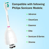 Aoremon Replacement Toothbrush Heads Compatible with Philips sonicare E-Series, 6 Pack Replacement Brush Heads Come with Caps