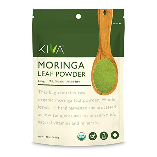 Kiva Organic Moringa Leaf Powder - Non-GMO and RAW - (1 Pound)