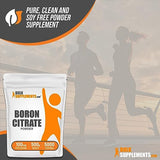 BulkSupplements.com Boron Citrate Powder - Boron 5mg, Boron Supplement for Men & Women, Food Grade Boron - for Bones & Joints Support, 5mg of Boron, 100mg per Serving, 500g (1.1 lbs)
