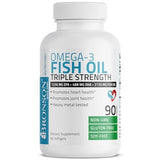 Bronson Omega 3 Fish Oil Triple Strength 2720 mg, High EPA 1250 mg DHA 488 mg, Non-GMO Heavy Metal Tested, 90 Softgels