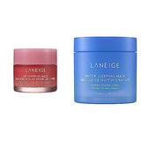 Bundle of LANEIGE Lip Sleeping Mask: Nourish & Hydrate with Vitamin C, Antioxidants, 0.7 oz. + LANEIGE Water Sleeping Mask