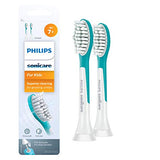 Philips Sonicare Genuine C2 Optimal Plaque Control Toothbrush Heads, 3 Brush Heads, White, HX9023/65 & for Kids 7+ Genuine Replacement Toothbrush Heads, 2 Brush Heads