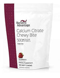 Bariatric Advantage Calcium Citrate Chewy Bites 500mg with Vitamin D3 for Bariatric Surgery Patients Including Gastric Bypass and Sleeve Gastrectomy, Sugar Free - Strawberry Flavor, 90 Count