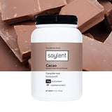 Soylent Complete Nutrition Meal Replacement Protein Powder, Cacao - Plant Based Vegan Protein, 39 Essential Nutrients - 36.8oz