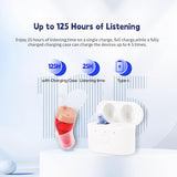Sierescon Nano Hearing Aids for Seniors Rechargeable with Noise Cancelling - Digital Hearing Aids Invisible Hearing Amplifiers With Portable Charging Case,In-The-Ear PSAP Personal sound amplification (Blue and Red)