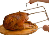 Camerons Turkey Roaster - Original Upside Down Turkey Dunrite Stainless Steel Cooker - Keeps Juices Inside Meat, Not Outside the Pan - Great for Cooking Roast for Christmas Turkey Dinner - XMas Gift