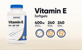 Nutricost Vitamin E 400 IU, 240 Softgel Capsules (3 Bottles)