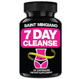 Saint Mingiano 7 Day Cleanse Program | Colon Detox with Natural Laxative for Constipation & Bloating | Extra-Strength Senna Leaf Supplements | Strong for Some People.