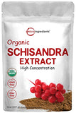 Organic Schisandra Extract Powder, 8 Ounce, Traditional Adaptogen and Filler Free, Pure Schisandra Supplement, Supports Liver Detox and Cognitive Health, No GMOs
