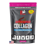 PhysiVantage Supercharged Collagen Powder with Vitamin C + BCAAs Advanced Formula for Tendon, Ligament, Joint Health + Skin Quality - Best Hydrolyzed Collagen Peptides, 16oz Bag (Pomegranate)