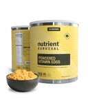Nutrient Survival Vitamin Powdered Eggs Blend, Freeze Dried Prepper Supplies & Emergency Food Supply, 33 Essential Nutrients, Gluten Free, Shelf Stable Up to 25 Years, One Can, 70 Egg Equivalent