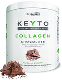 Keto Collagen Protein Powder with MCT Oil – Keto and Paleo Friendly Grass Fed and Pasture Raised Hydrolyzed Collagen Peptides – Fits Low Carb Diet and Keto Snacks – KEYTO Chocolate Flavor