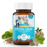 Angel Calm Stress Relief Supplement for Women & Men Focus, Mood Support, Natural Energy & Calm, Cortisol Balance + Fast Acting Ashwagandha Vitamin B12, Rhodiola Rosea & Lemon Balm – 60 Count