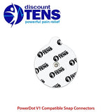 PowerDot 1.0 Compatible Electrodes with Snap Connector. 12 Premium PowerDot 1.0 Compatible Replacement Pads (Version 1 - Snap Connector)