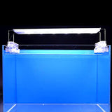 ELEBOX Aquarium Background Blue Black Fish Tank Background Picture 2 Sides Fish Backdrop for Aquarium Wallpaper 24" x 71"