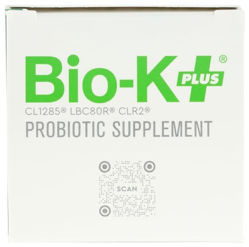 Bio-K + Daily Care Plus Probiotic Supplement Capsules for Adult Men and Women, 50 Billion Active Bacteria, Promotes Immune System Health - Vegan & Gluten-Free Delayed Release, 30 Capules/Box