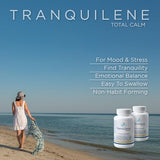 Tranquility Labs Tranquilene Total Calm - Stress Relief - All Natural Herbal Supplement - 60 Capsules - Extra Strength with Ashwagandha, Bacopa, B-Complex & More