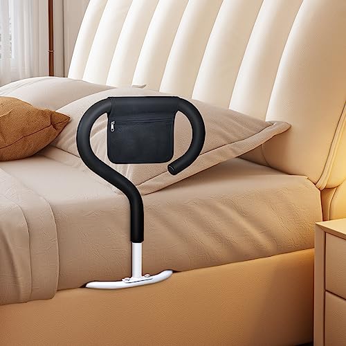 MTWML Bed Rails for Elderly Adults,Safety Bed Assist Rail for Handicap Seniors Pregnant,Bedside Handle Get Out of Bed Helper with Pocket Fits King,Queen,Full,Twin Bed